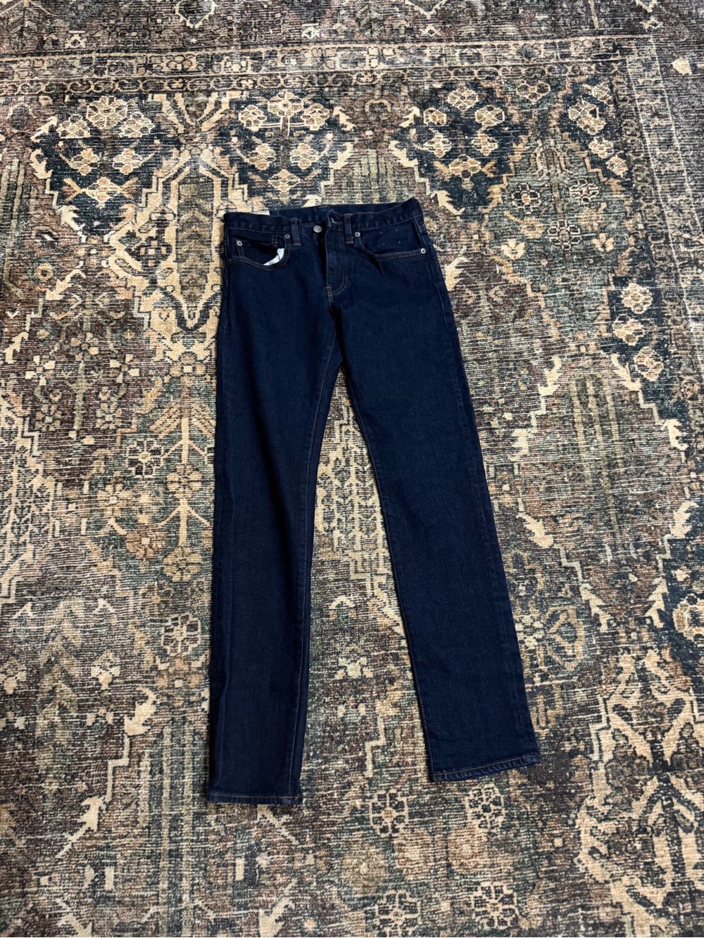 J. Crew Dark Blue Straight-Leg Men's Jeans